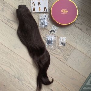 **NEVER WORN** Luxy 20” Cool Dark Brown Halo